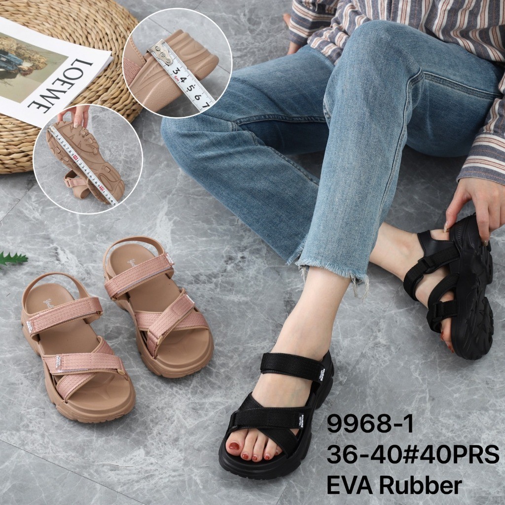 Viral  Sandal Gunung Wanita / Sandal Tali Silang Gunung / Sandal Gunung Tali Belakang Balance