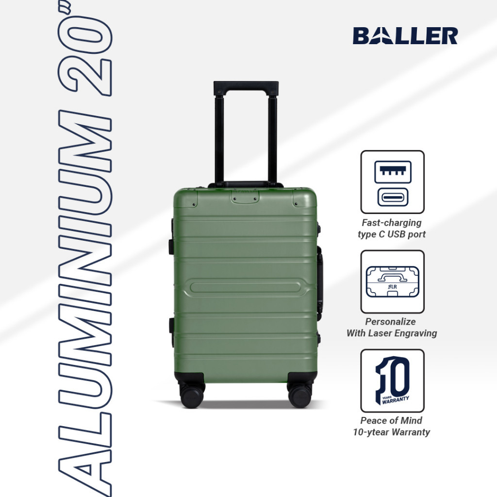 BALLER - Koper Baller Aluminium 20 inch - Sage Green