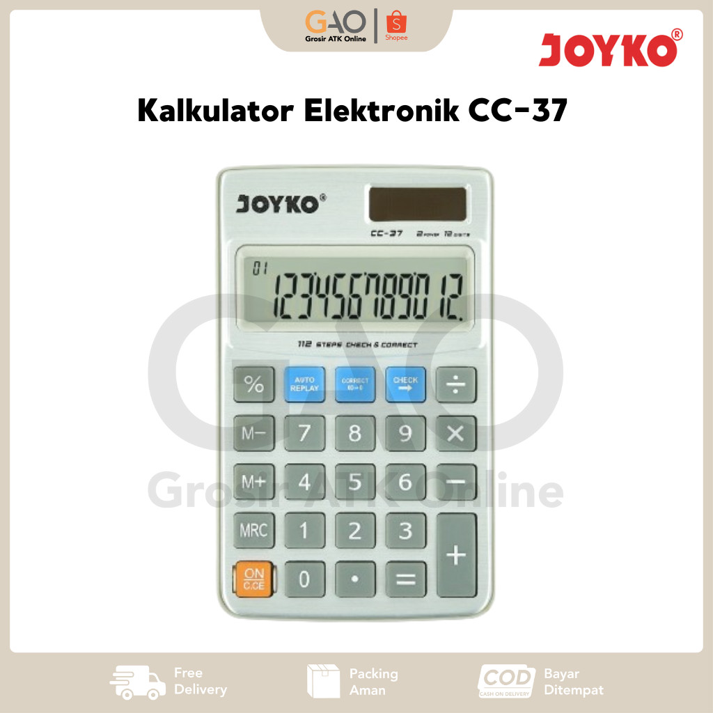 

Kalkulator Elektronik Joyko CC-37 Sel Tombol Baterai AG10
