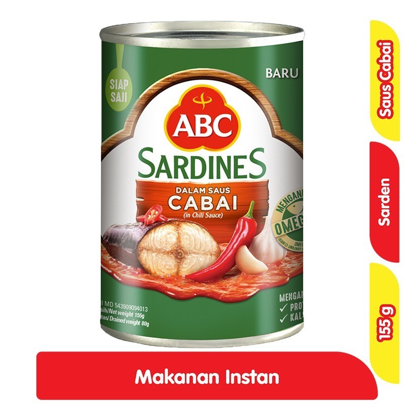 

ABC Sardines Saus Cabai 155 g