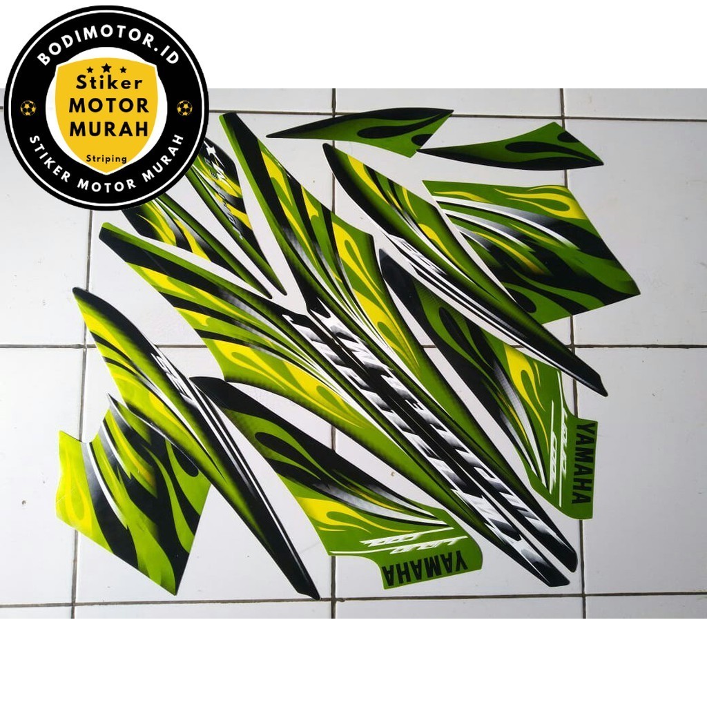STRIPING MOTOR JUPITER MX 135 2009 HIJAU