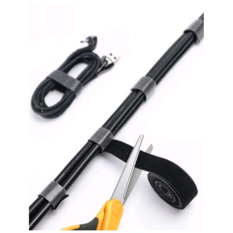 Perekat Kabel Strap Pengikat Kabel Perekat Serbaguna 10 Meter