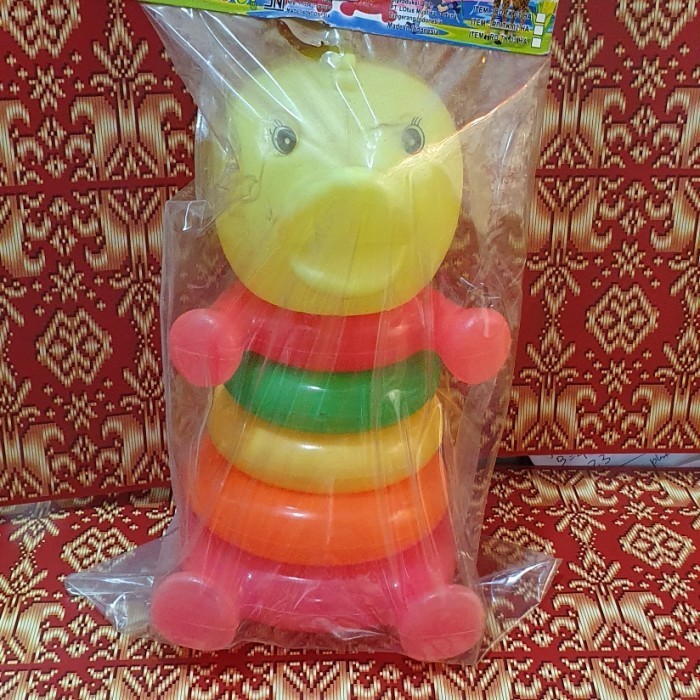 Mainan anak susun donat SNI