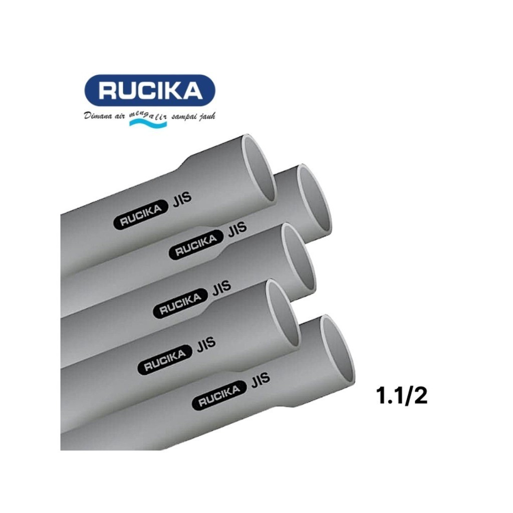 Rucika JIS AW 1.1/2" inch (Rucika) / Pipa PVC Kelas AW