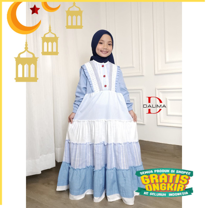 PART II (SIZE M) GAMIS ANAK DALIMA KIDS BY SEMUT/Maron merah bata red anak tanggng