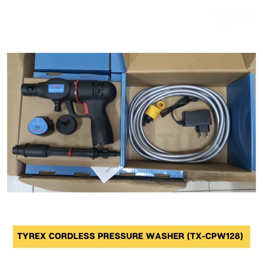 TSR - Cordless Jet Cleaner Alat Cuci Motor Mobil Steam AC Baterai Tyrex