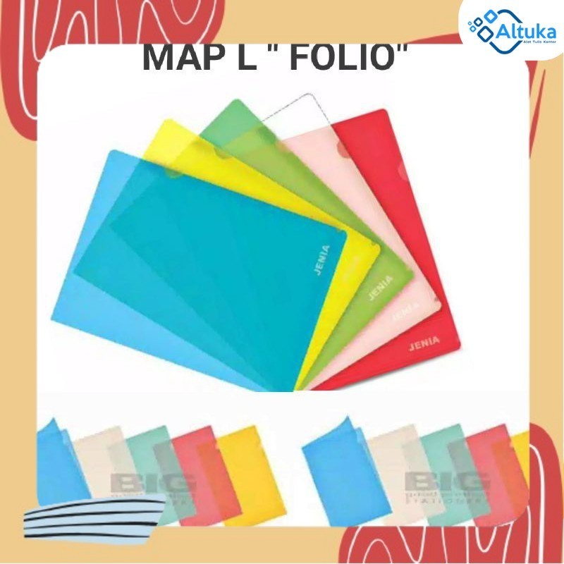 

MAP L F4 TRANSPARAN / MAP PLASTIK/ DOCUMENT FOLIO 23 cm x 34 cm - Clear Sleeves