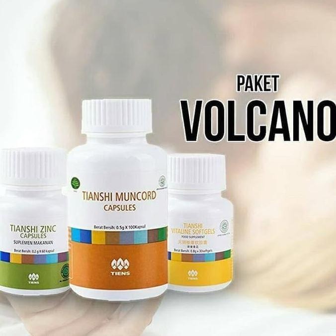 Monggo] Jamu Volcano Obat Herbal Pria Dewasa Tiens Stamina Kuat Tahan Lama Ori