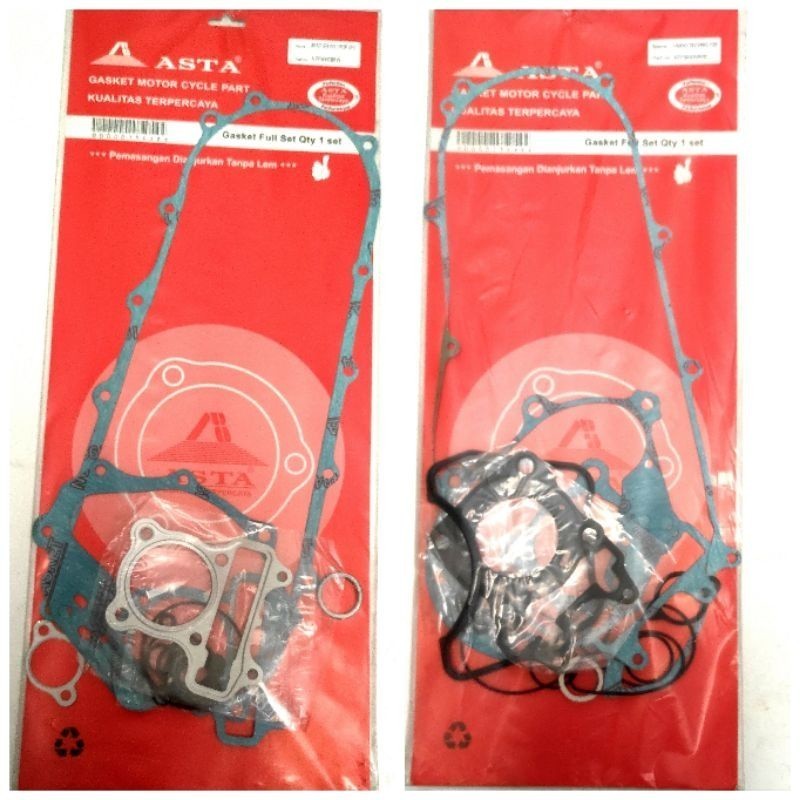 Paking Full Set Original Asta Honda Vario Techno 125 - Beat ( Fi) Iss / Pop ( Fi) Paken Gasket Kompl