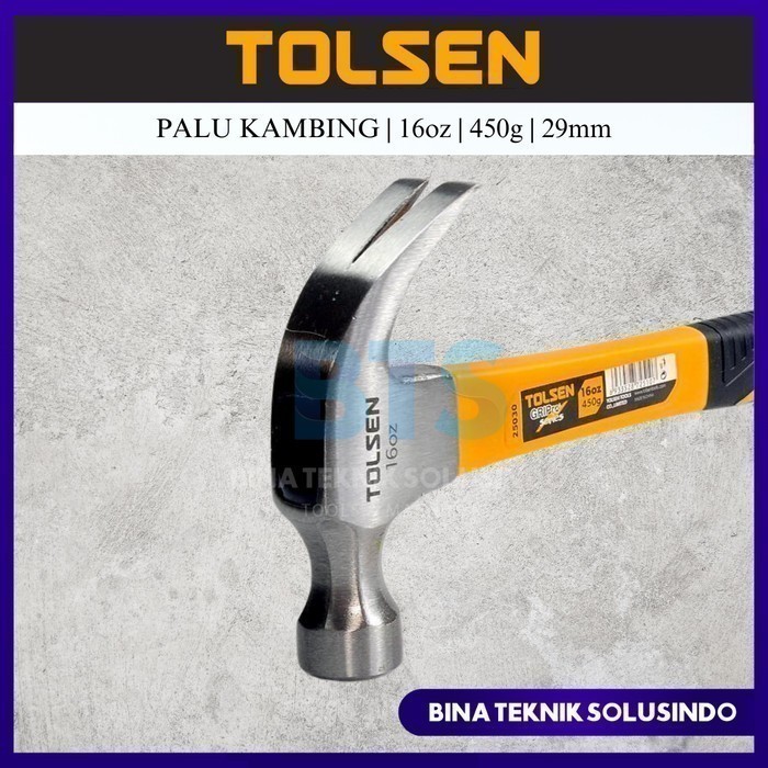 TOLSEN Palu Kambing 16oz 29mm / Claw Hammer Carbon Steel