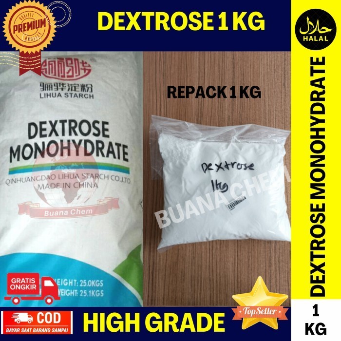 

Gula Halus 1kg / Gula Donat Dingin Tepung / Dextrose Monohydrate