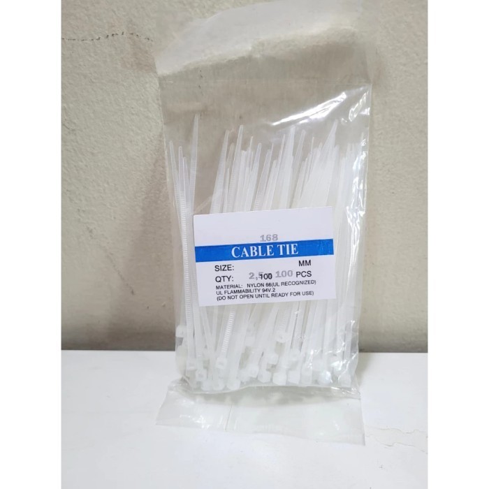 

Kabel Ties 2,5 x 100 mm isi 100 pcs