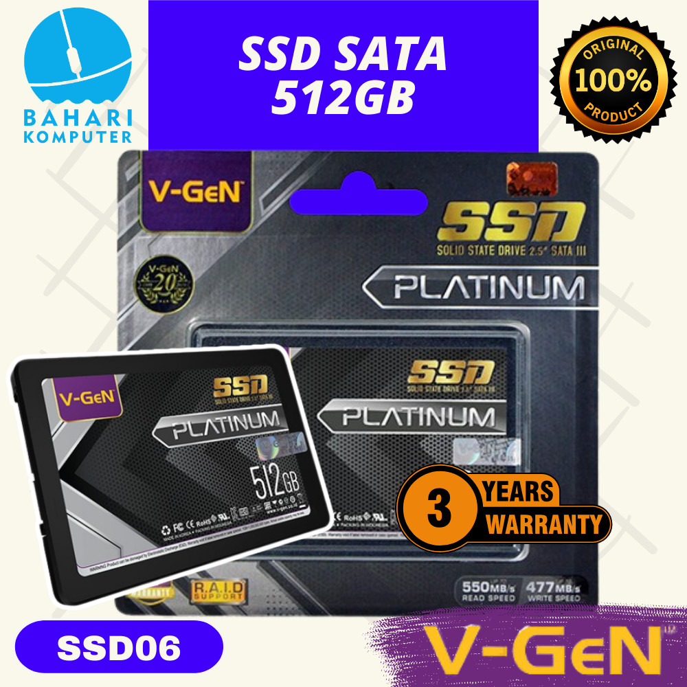 SSD Vgen 512gb 500gb SATA 3 | SSD Laptop Komputer Vgen 512gb 500gb sata 3