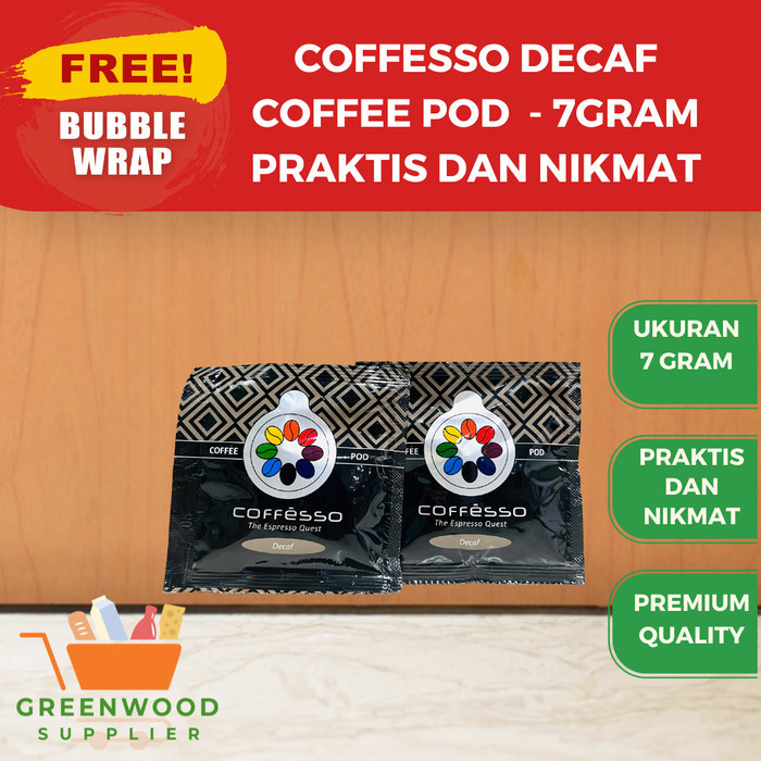 

[DECAF] Kopi Pod / Coffe Pod Coffesso - 7 Gram