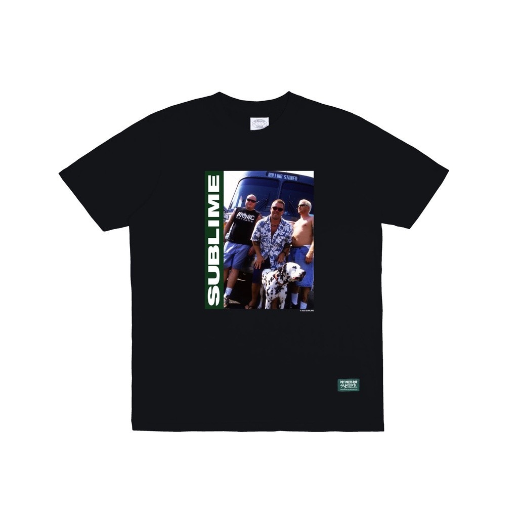 【COD】 PMP X SUBLIME ROLLING STONED TEE BLACK Fashion T-shirt