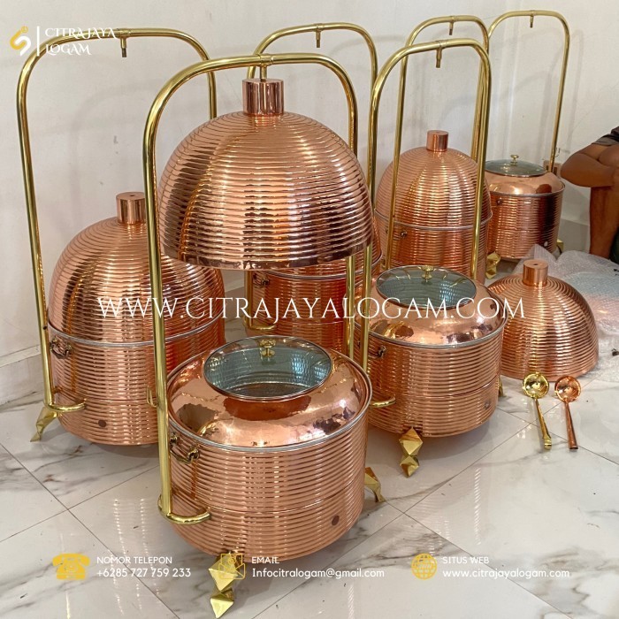 PROMO FLASH SALE chafing dish pemanas tembaga