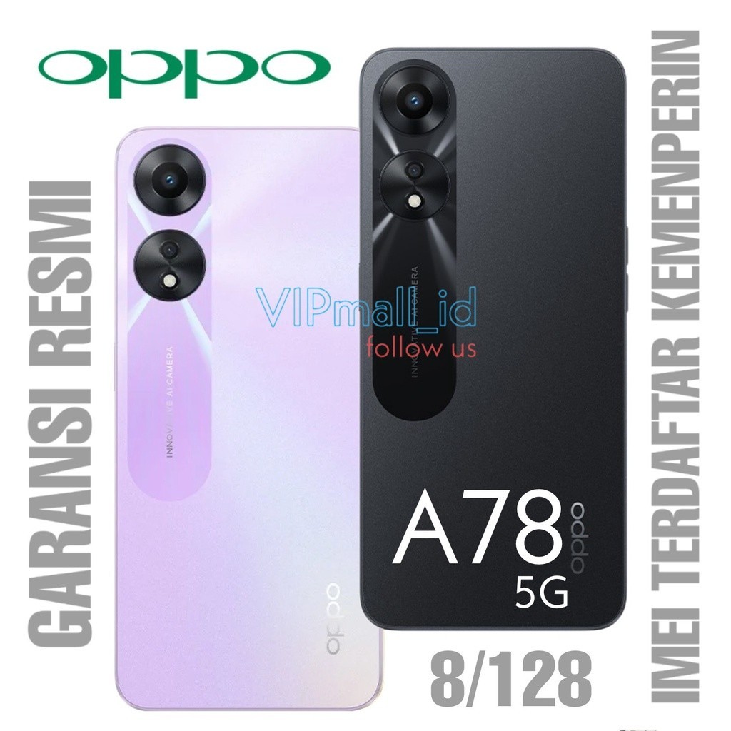 OPPO A78 5G 8/128 - GARANSI RESMI - HP OPPO A78 RAM 8GB - HP OPPO 5G MURAH - HP OPPO TERBARU