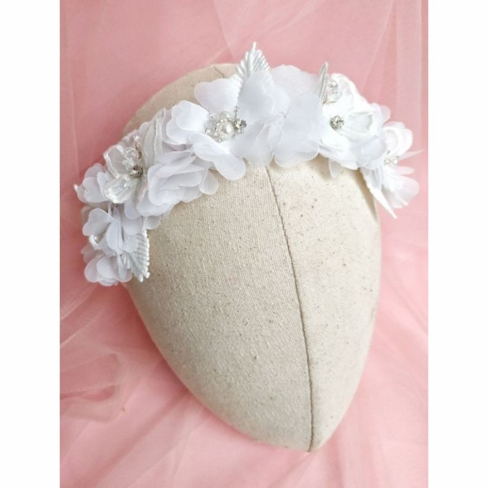 Serenity Flower Crown - Putih