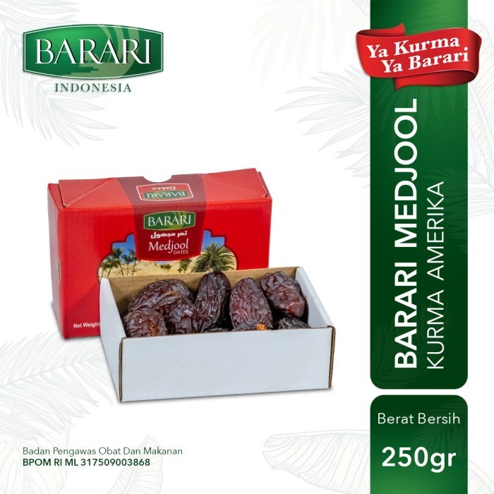 

Kurma Barari Medjool 250Gr USA