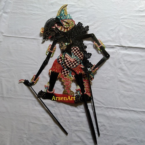Wayang Purwa Wayang 100% Kulit Asli Jagal Abilawa Ukuran Besar Standar Dalang
