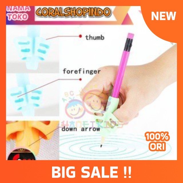 

Pencil Grip Alat Bantu Tulis Menulis Anak Belajar Menulis Pencil Holder PAUD TK Sekolah Terapi