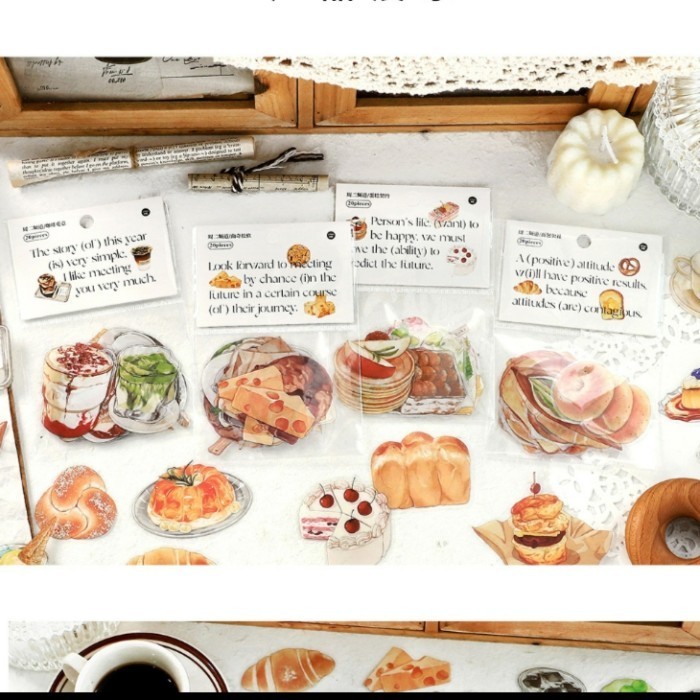 

Sticker Deco Journal BAKERY FOOD EDITION Stiker Scrapbook DIY