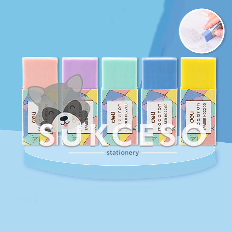 

Deli Eraser Macaron H02200 SATUAN Karet Penghapus Warna Pastel