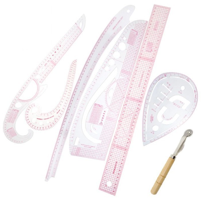 

7pcs Penggaris Jahit Set/Pakaian Pola Quilting Patchwork Ruler - 7PCS