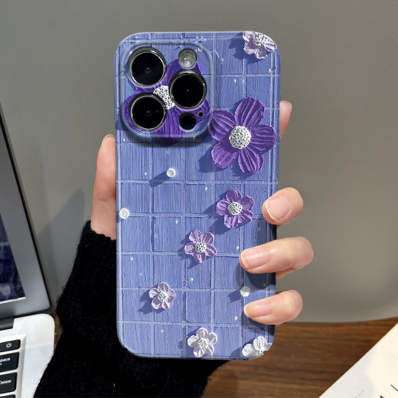 Bunga ungu softcase hard case infinix hot 11 play Case infinix hot 9 play casing infinix hot 12 play