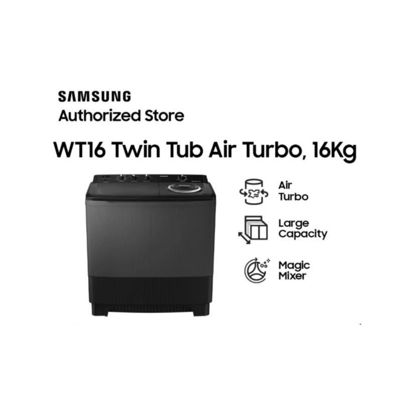 PROMO SPESIAL Mesin Cuci Samsung WT16B5240BA 16Kg 2 Tabung