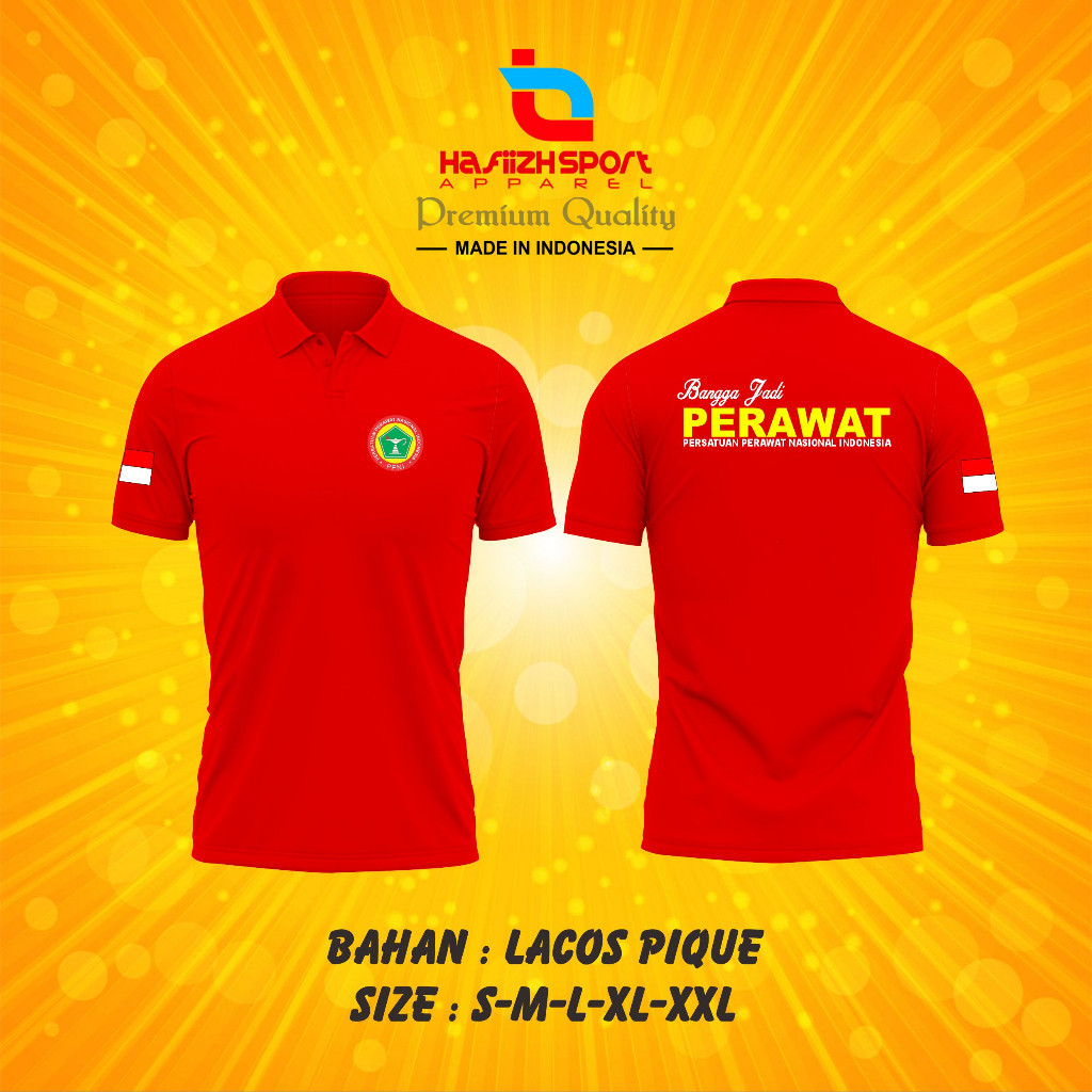 KAOS POLO BANGGA JADI PERAWAT INDONESIA V.2 / POLO KERAH PERAWAT / KAOS PERAWAT  / KAOS PERAWAT PREM