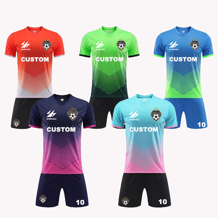 Seragam Sepak Bola Jersey 2024 untuk Pria Pakaian Sepak Bola dengan Logo dan Nomor Dikirim Seragam S