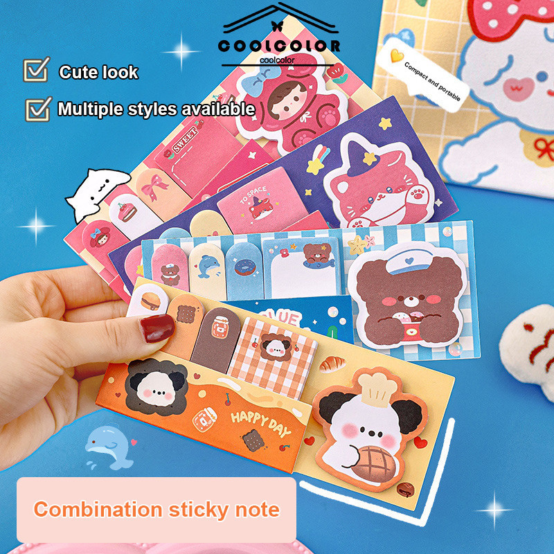 

COD❤️Stiker Indeks Kreatif Siswa Catatan Post-it Kombinasi Kartun Stiker N-kali Pesan Lucu-cl