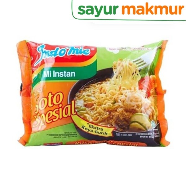 

Indomie Kuah Soto Spesial 75 gram Sayurmakmur