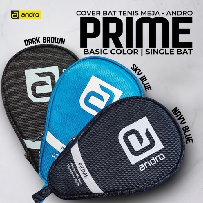 Tas Cover Bet Pingpong Tenis Meja ANDRO Prime Basic Colour Single -MN24