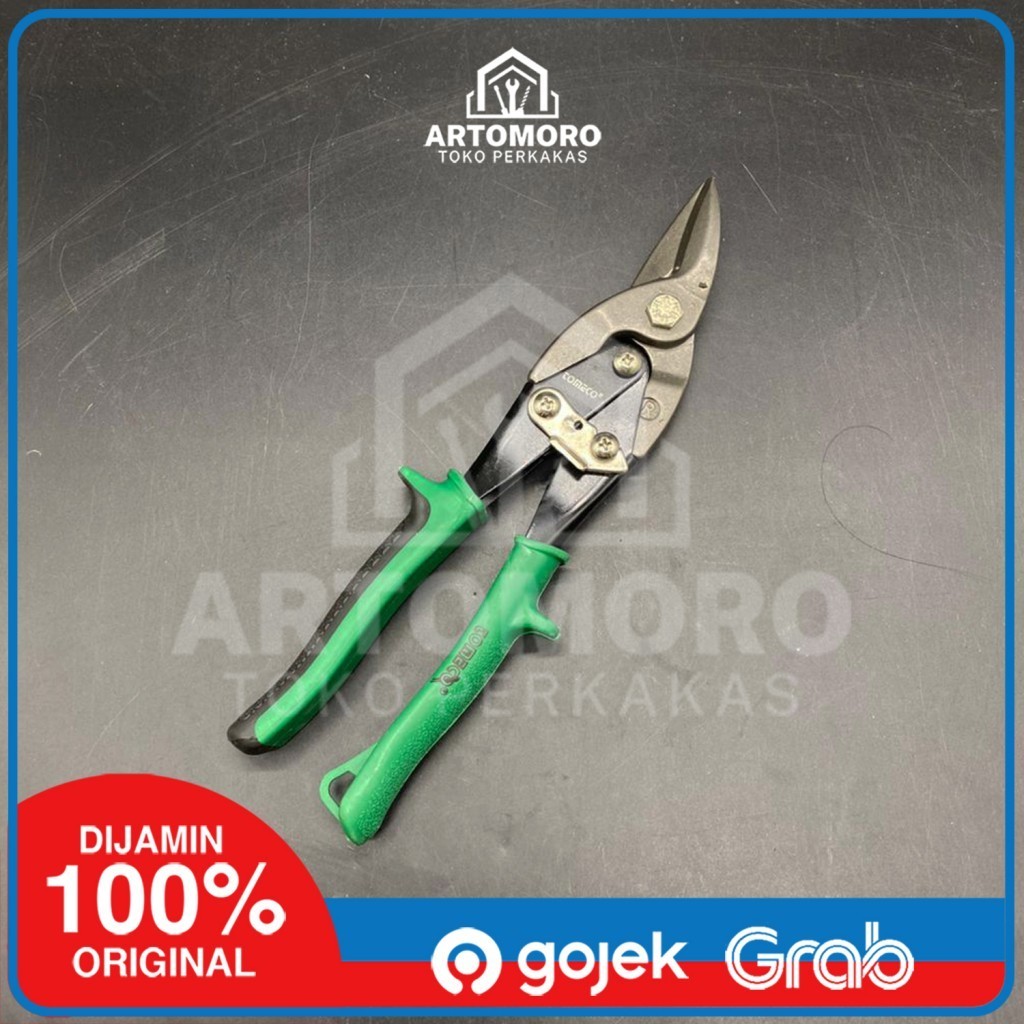 Gunting Baja Ringan Bengkok kiri 10inch TOMECO