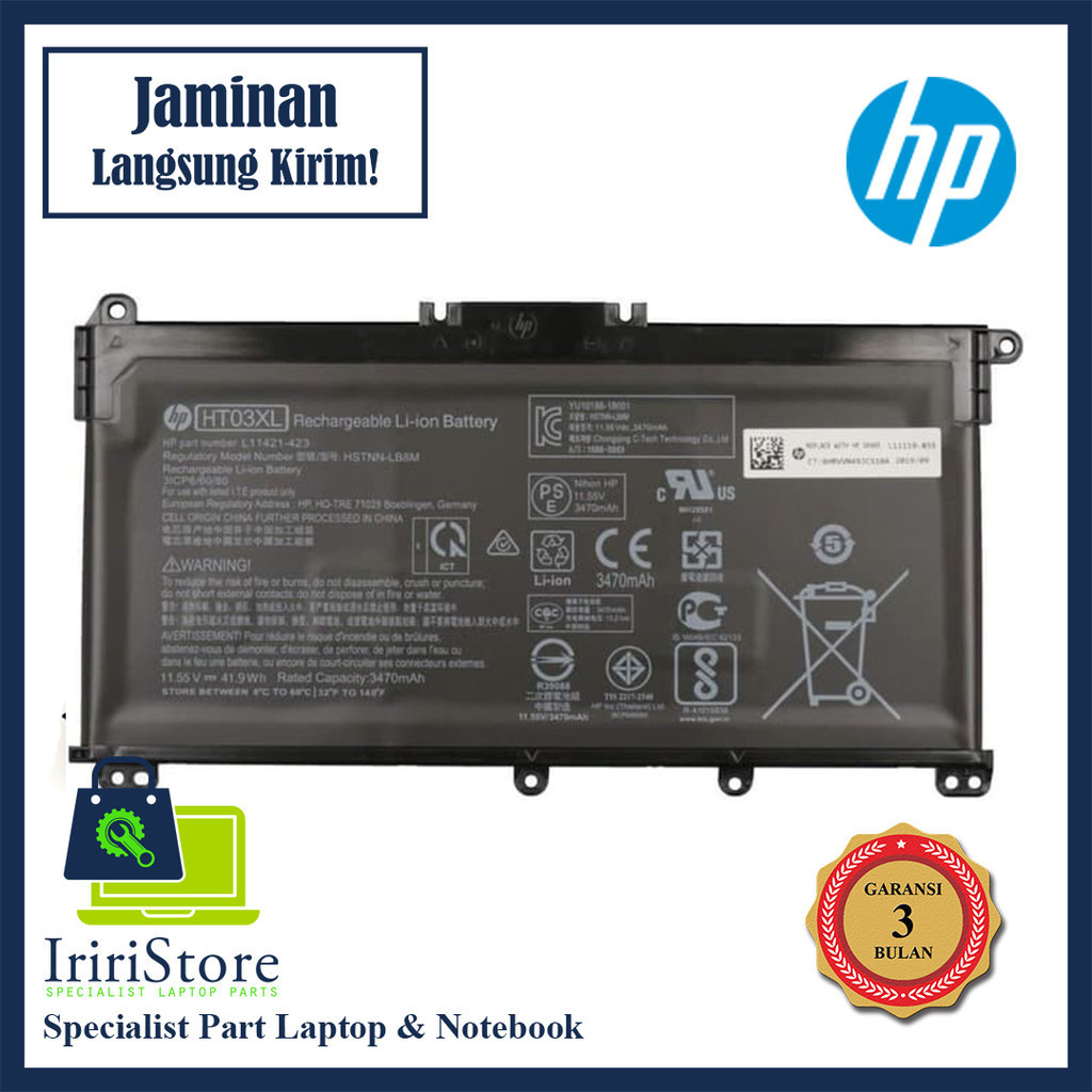 Baterai HP 14s-cf0110tu 14s-cf0109tu 14s-cf0055tu 14s-cf0065tx 14s-cf0055tx 14s-cf1015tx 14cm0091au 