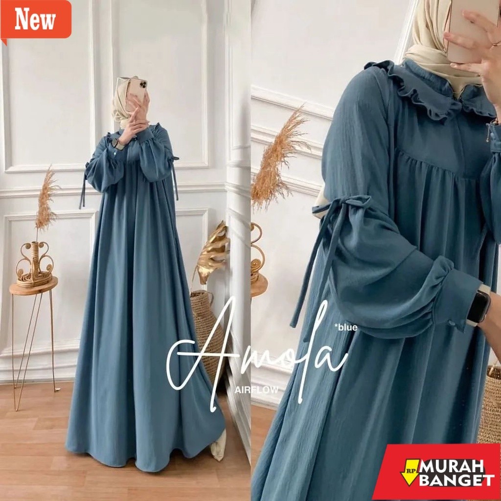 Gamis pesta- AL FASHION - ARETHA DRESS GAMIS JUMBO TERBARU SIZE M L XL XXL | GAMIS KONDANGAN | GAMIS
