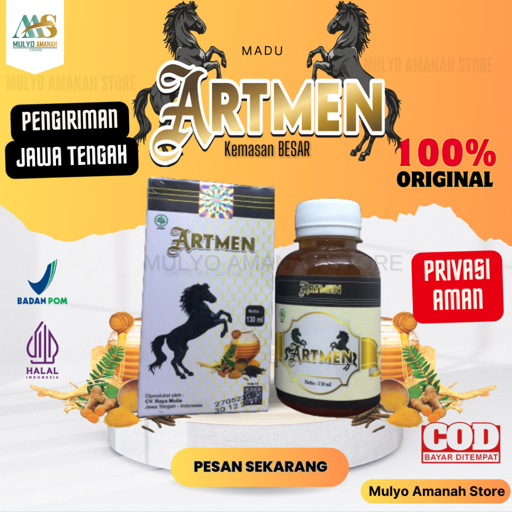 

[ PROMO SPESIAL BELI 2 GRATIS 1 ] Madu ARTMEN Herbal Ramuan Ampuh Original BPOM Kemasan Kemasan Besar