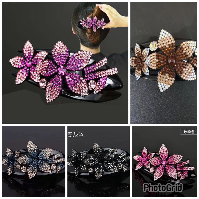 jepit rambut sirkam jepitan bunga korea sanggul modern