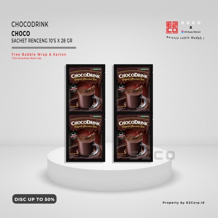

CHOCODRINK CHOCO SACHET RENCENG 10 PCS X 28 GRAM