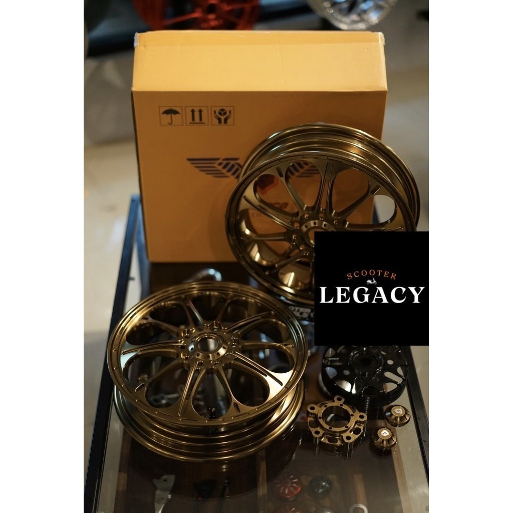 Velg FRANCO Model W133 Bronze Front & Rear Vespa Sprint Primavera GTS