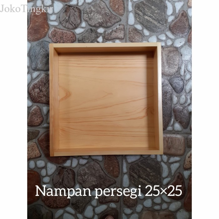 

Baki Kayu / Nampan Kayu Pinus 25x25x5 cm murah
