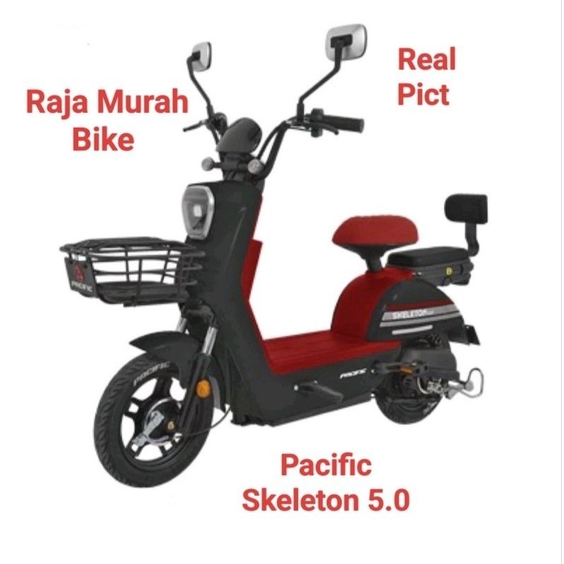 Sepeda Listrik Pacific Skeleton 5.0 - Sepeda MTB All Mountain Full Suspension