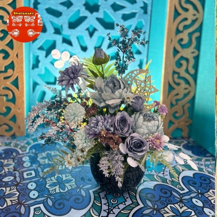 

Dekorasi Ramadan Hiasan Kareem Bunga Set Lebaran Premium model C
