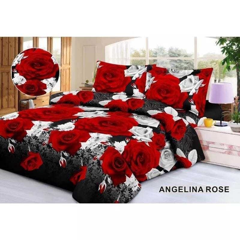 BEDCOVER 1 SET /BEDCOVER+SPREI Motif Kotak-Kotak Aesthetic Minimalis Uk 180x200