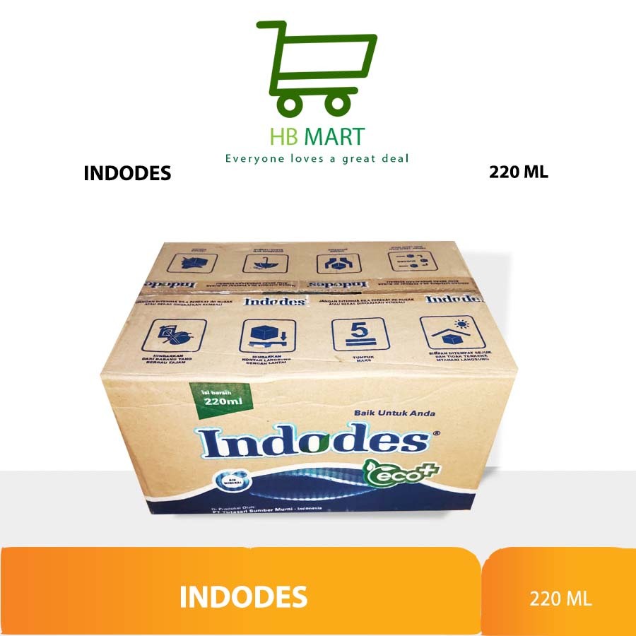 

KHUSUS GOJEK INDODES AIR MINERAL CUP/GELAS (48CUPS X 220ML) MEDAN