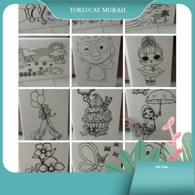 

Styrofoam gabus media mewarnai Styrofoam 1 paket isi 10 pcs