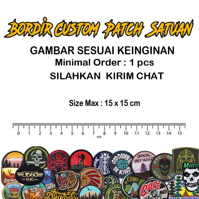 Bordir Patch Bordir Pendaki Gunung | outdoor patch