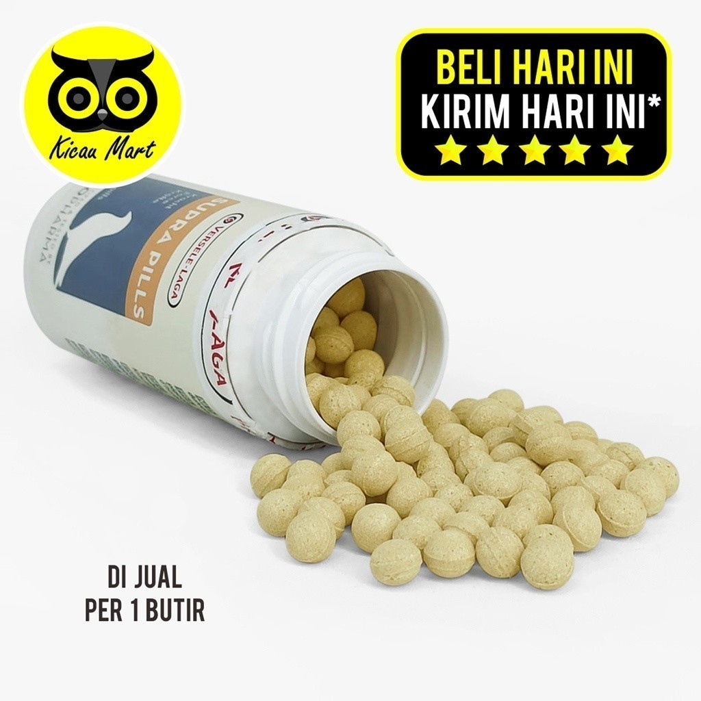 KICAU MART Pil Herbal Burung Merpati Supra Pills Obat Penambah Kecepatan Merpati Balap Suplemen Vers